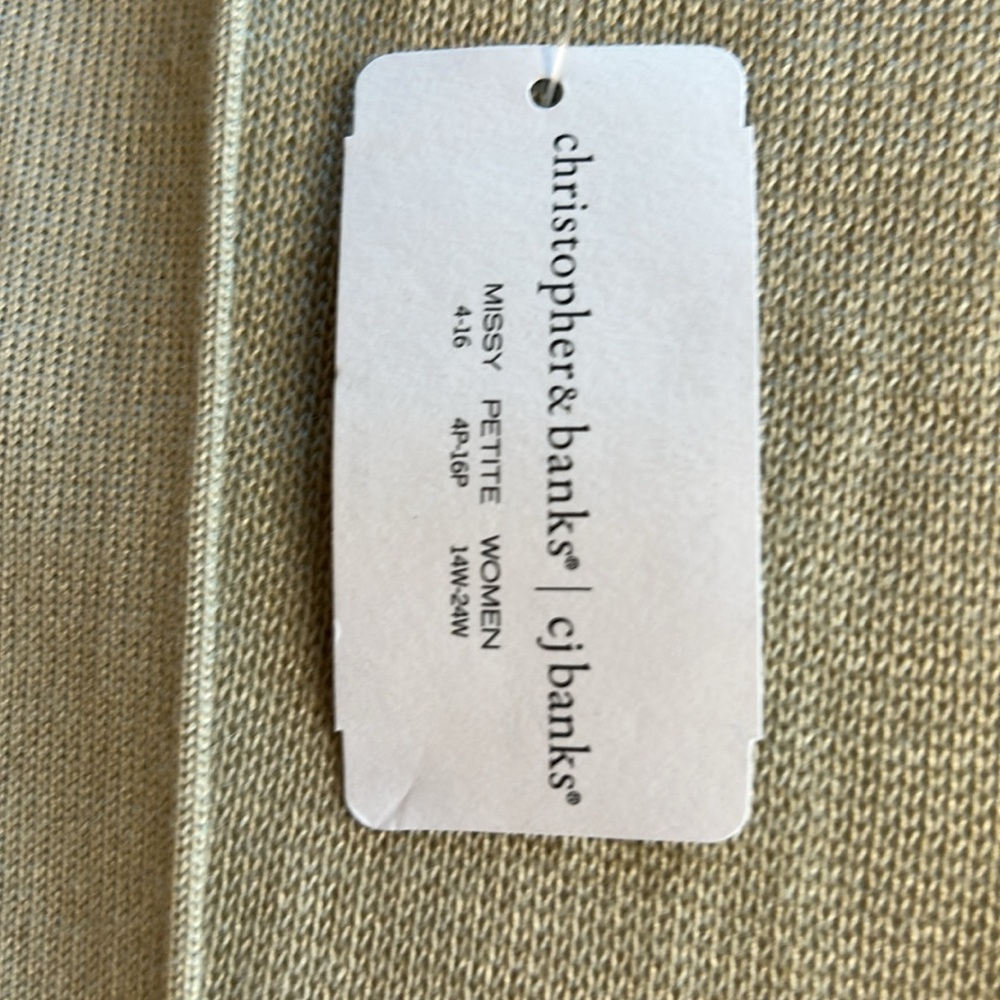 Nwt Christopher & Banks Open Front Lightweight Cr… - image 6